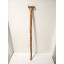 Antique Natural Hardwood Crosshead 34" Handmade Primitive Walking Stick Cane