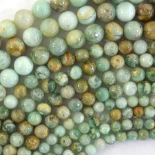 Natural Green Fluorite Root Round Beads Gemstone 15.5" Strand 6mm 8mm 10mm