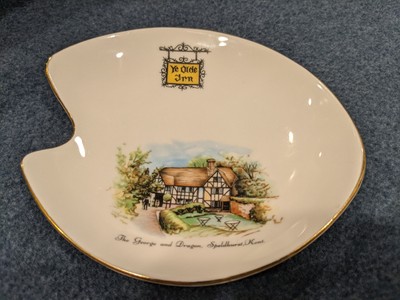 Adderley Bone China Dish Ashtray - Ye Olde Inn - The George and Dragon, Kent, UK