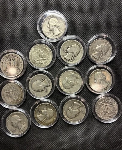 Lot Of 10 - 90% Silver US Quarters
