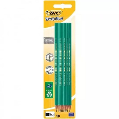 3270220000174 Ołówek Evolution 650 HB bez gumki, 10 sztuk BIC