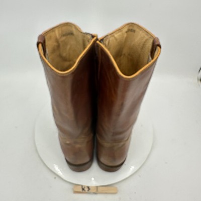 San Pedro Botas Men Size 7 Brown Leather Side Zip Western Cowboy Boot San Pedro Botas Men Size 7 Brown Leather Side Zip Western  main image 4