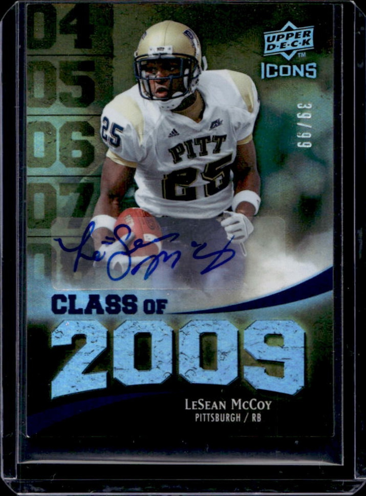 LeSean McCoy Upper Deck Icons Class of 2009 #LM Autograph