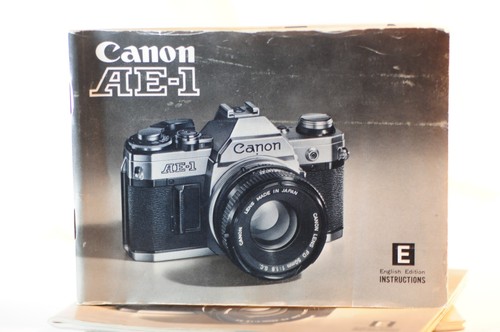 Canon AE-1 AE1 35mm FILM camera instruction owner's manual guide vintage