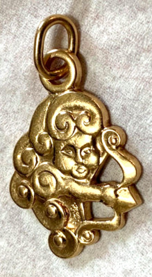 Seltener sowjetischer Massiv 14k (583) Roségold Schütze Tierkreis Anhänger 5,5 gr.