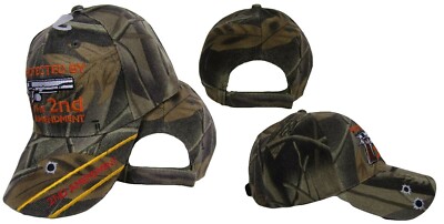 Cappello Da Baseball Militare Stati Uniti - Nero, Pistole Incrociate, Regolabile, Licenza Ufficiale - Foto 2