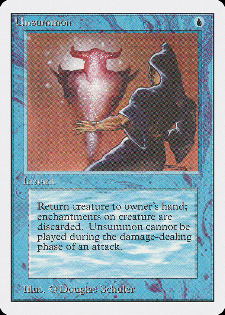 Unsummon Unlimited NM Blue Common MAGIC THE GATHERING MTG CARD ABUGames