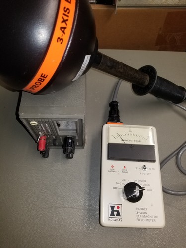 Gauss meter 3 Axis AC magnetic fields measurements WORKING 2mG to 20G ETS-Lindgr