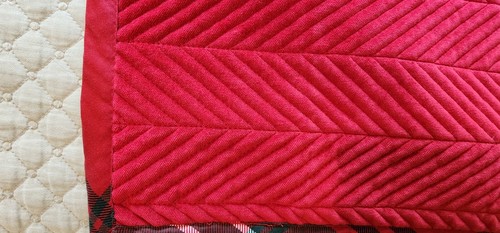 LETTO KING SHAM 20"X36" NUOVO SENZA ETICHETTE WILLIAMS SONOMA HOME TARTAN ROSSO PLAID/VELLUTO COTONE - Foto 2 di 5