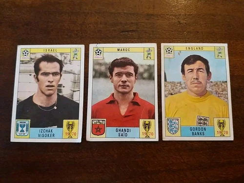 PANINI MEXICO 70 -LOTTO DI 3 FIGURINE  BANKS, SAID, VISOKER