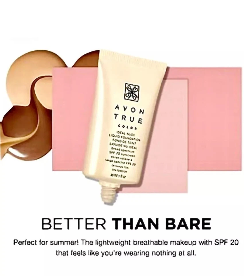 Avon True Color IDEAL NUDE Liquid Foundation MOCHA ~ SEALED BOX ~ NEXT DAY SHIP! - Image 2 of 4