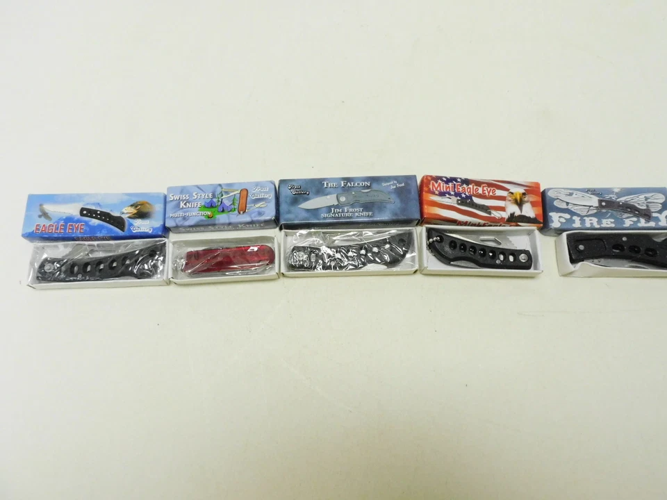 Lot of 13 Mini Eagel Eye/Eagle Eye/ Swiss Style Knife 2.5" Blade Frost Cutlery - Image 2 of 4