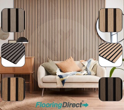 Akustik Lamellenwandpaneel Holzfurnier MDF 3D Modern Modern 2400 mm x 600 mm