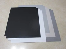 SALE!! 8.5" x 11" CARDSTOCK PAPER - BLACK/WHITE/GRAY - 10 SHEETS - NEW!!