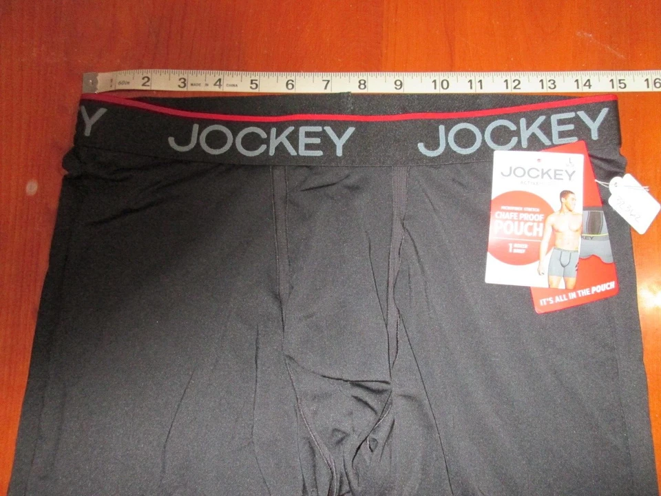 NWT Jockey Active Micro Black Brief Men Size L Chafe Proof Pouch Stay Cool 32362 - Image 4 of 4