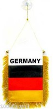 Germany German Flag Hanging Car Pennant for Car Window or Rearview Mirror