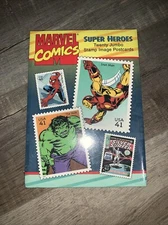 USPS Marvel Comics Super Heroes 20 Jumbo Stamp Image Postcards -  SEALED