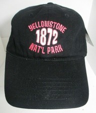 Yellowstone Hat Wyoming National Park USA Embroidery Adjustable adult Cap