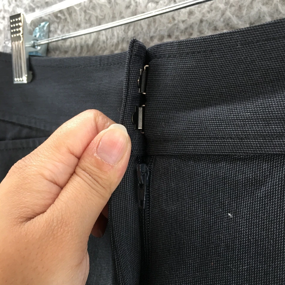 Галоген Taylor Fit Bootcut брюки платье брюки женщин 4 серый средний подъем повседневный молнии - Изображение 4 из 4