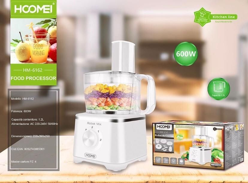 Robot HOOMEI HM-6162 600W Tritatutto: Performance e Convenienza