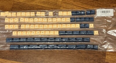 Ergo DSA 95 Keys PBT, Dye-Sublimation Cherry MX Switch keycaps Yellow & Blue