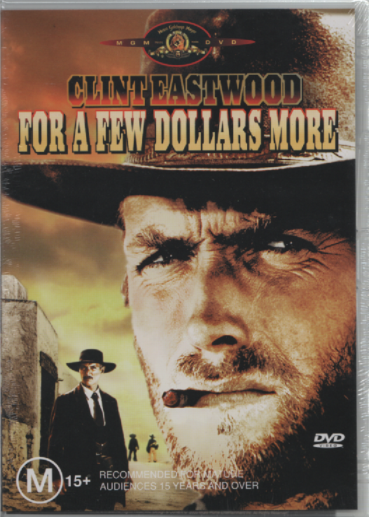 FOR A FEW DOLLARS MORE Clint Eastwood DVD N&S Never played