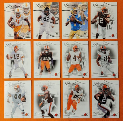 2023 CLEVELAND BROWNS 40 Card Lot w/ PRESTIGE Team Set 28 CURRENT Players 4 RC
