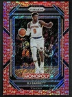 2022 Panini Prizm Monopoly Basketball Red Money Shimmer RJ Barrett #59 PSA 8