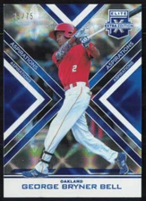 George Bryner Bell 2016 Panini Elite Extra Edition Blue/75 #159 Athletics