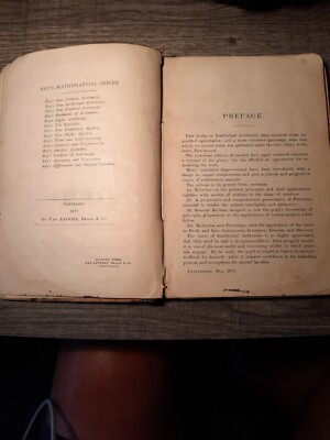 Antique Ray's New Practical Arithmetic Eclectic Educational Series 1877