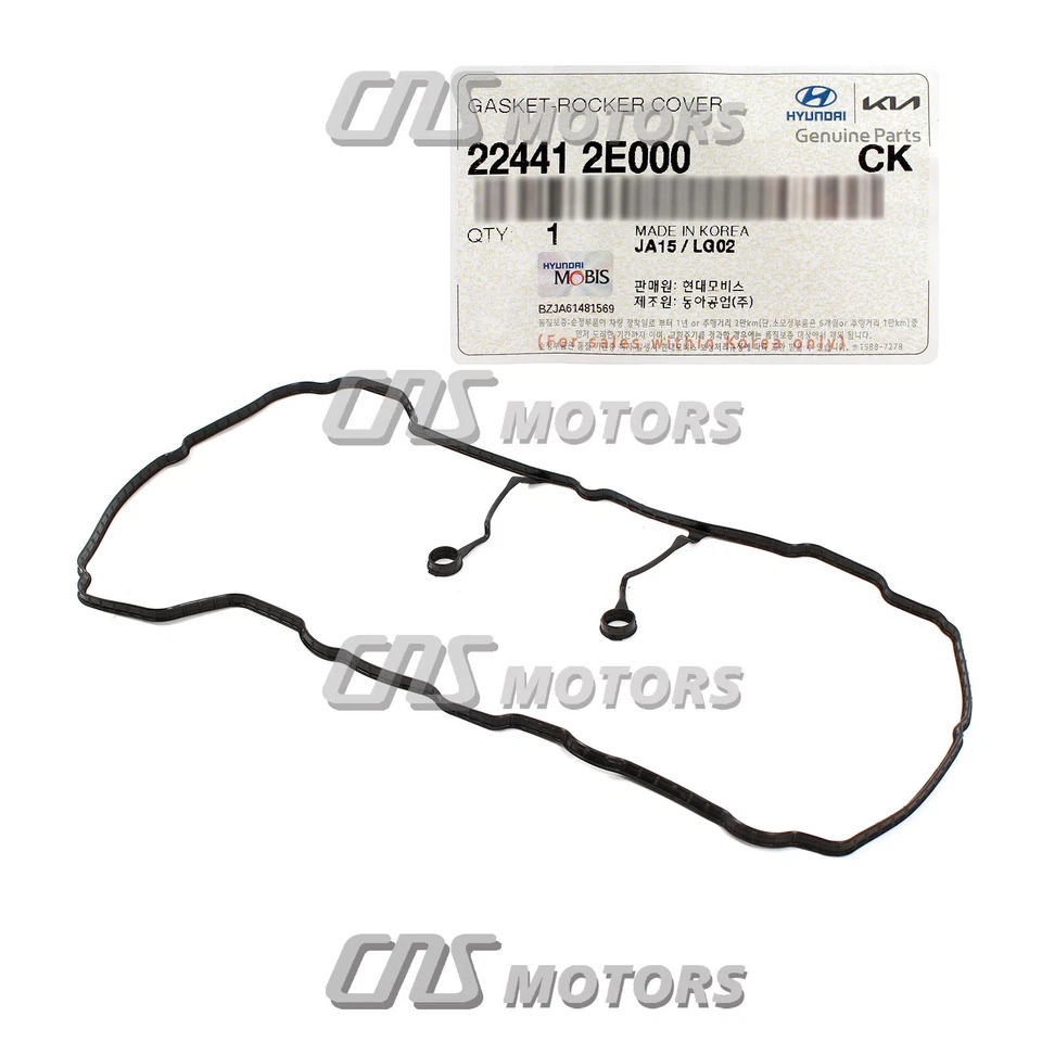 ⭐GENUINE⭐ Valve Cover Gasket for 11-16 Elantra Forte Soul 1.8L 2.0L 22441-2E000 Foto 3 de 4