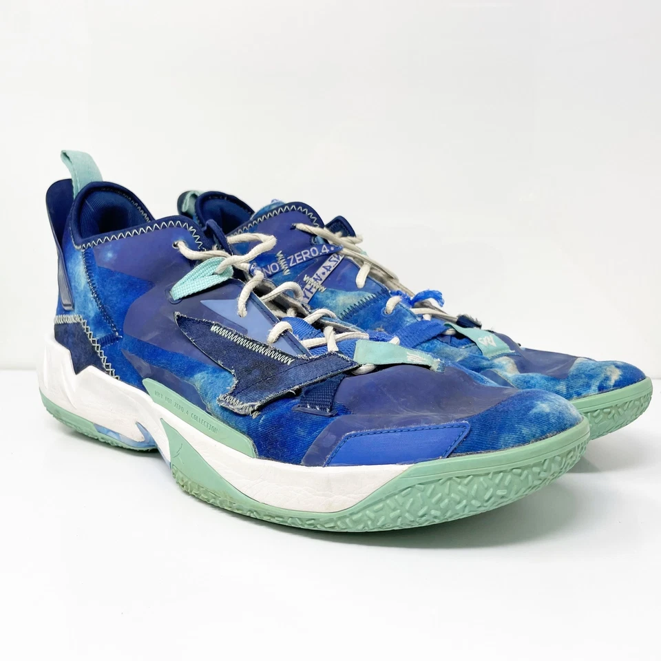 耐克男式 Air Jordan Why Not ZER0 4 DM1289-401 蓝色篮球鞋运动鞋 16 — 第 2/4 张图片