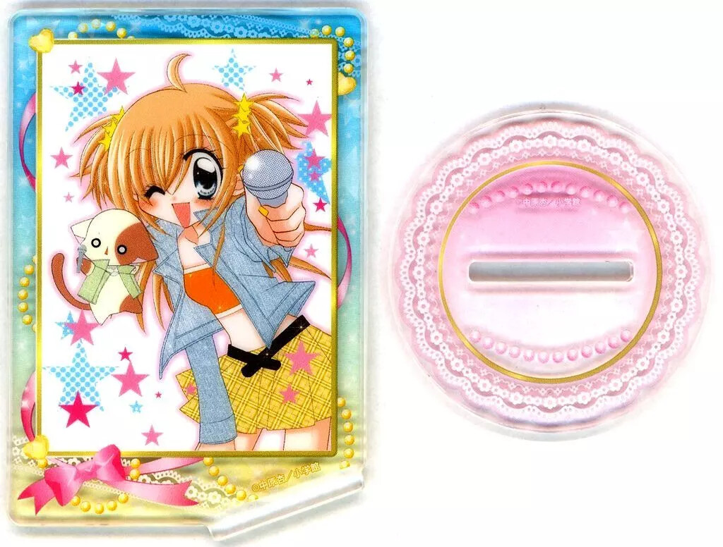 Acrylic Stand Panel Blue Pink Ribbon Clear Kirarin Revolution