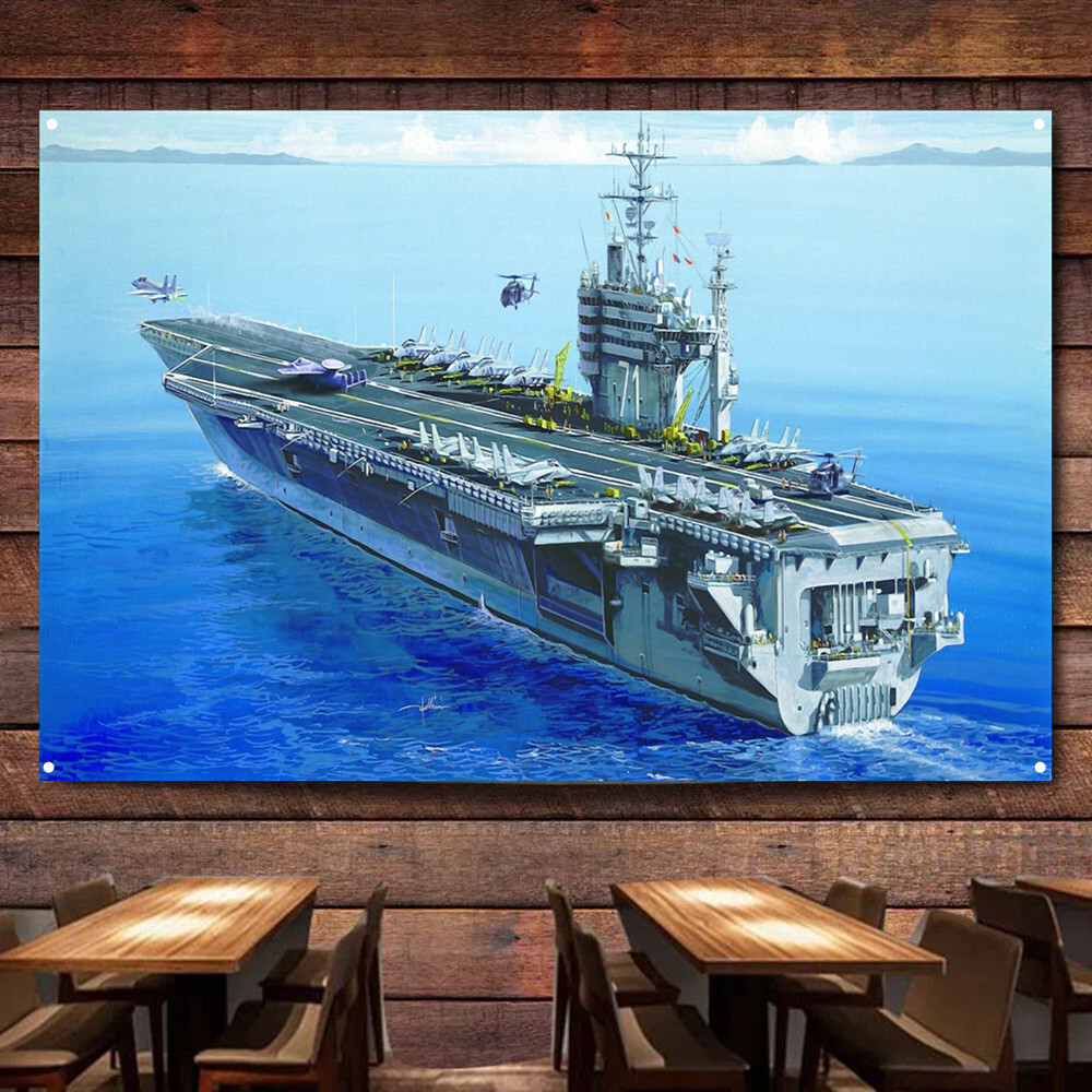 USS Theodore Roosevelt (CV-71) Aircraft Carrier Posters and Prints