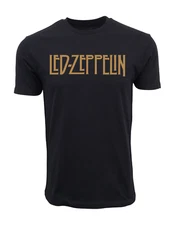 LED ZEPPELIN ZOSO LOGO T SHIRT GOLD