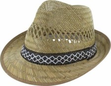 Triuso Strohhut Max Hut Sonnenhut Partyhut Strandhut Erntehut Sonnenschutz