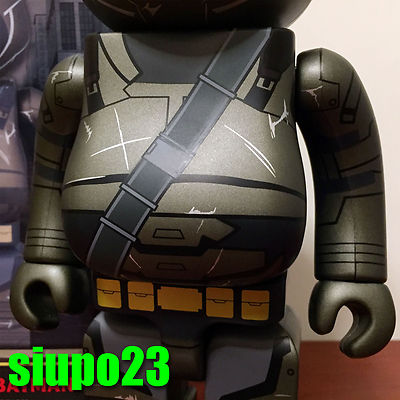 Medicom 400% Bearbrck ~ Armored Batman Be@r brick BvS Dawn