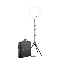 Westcott 18 In Bi Color LED Ring Light Kit with Batteries and Stand