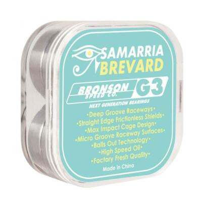 Bronson Speed Co. Skateboard Kugellager Samaria Brevard Pro G3 silber 8mm