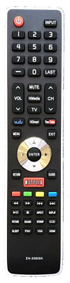 Hisense EN-33926A Remote Control Replacement For 32K20DW, 40K366WN, 50K610GWN, 55K610GWN TVs