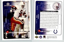 Edgerrin James 1999 Upper Deck MVP #206 RC Rookie HOF Miami U Indianapolis Colts