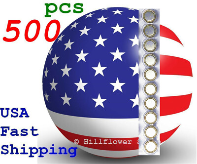 500 pcs AG10 LR1130 389A LR54 G10 Bulk 1.5V 0% Hg Alkaline Battery