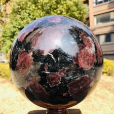 18.72LB Natural Astrophyllite Quartz Crystal"Fireworks Stone"The Ball Heals 671