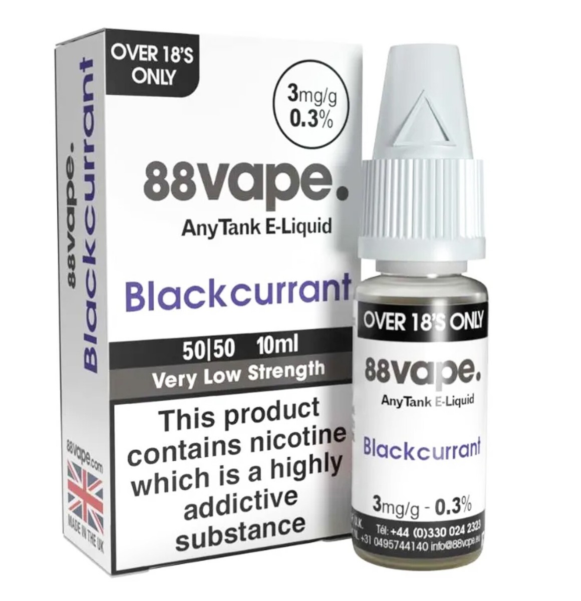 88-Vape E-Liquid Vaping Liquorice Flavour - 11mg - 10ml - Pack of 10 for  sale online | eBay UK