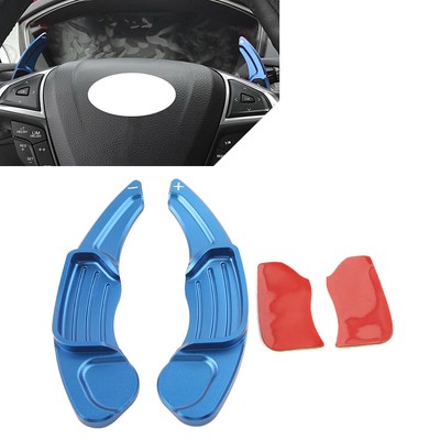 Steering Wheel Paddle Shifter Extension Fit Ford Fusion Mondeo Edge Lincoln Blue