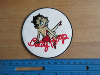 Betty Boop Sitting Pin-up WASP WAC Patch US Army Rockabilly Jacke Weste Nose Art