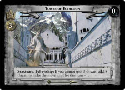 LOTR TCG ROTK Return O King TOWER OF ECTHELION 7U340 Foil M/GEM MINT T-Top Shelf