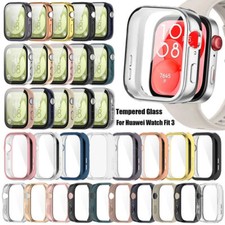 Case For Huawei Watch Fit 3 TPU / PC Full Screen Protector Cover Smart Watch