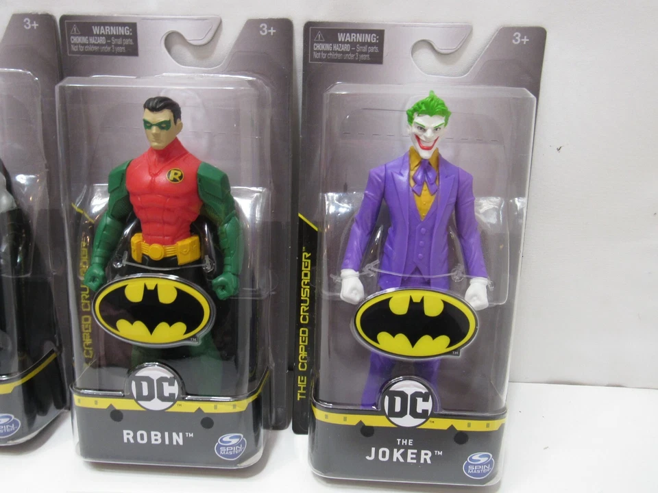 SPIN MASTER DC CREATURE CHAOS BATMAN ROBIN THE JOKER 3 CONJUNTO DE BONECOS NOVO FRETE GRÁTIS - Imagem 3 de 3