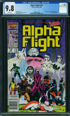 Alpha Flight #33 CGC 9.8 1986 NEWSSTAND! 1st Lady Deathstrike! WP N12 405 cm